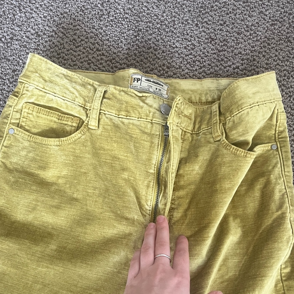 NEW free people crushed velvet pants - Picture 5 of 7